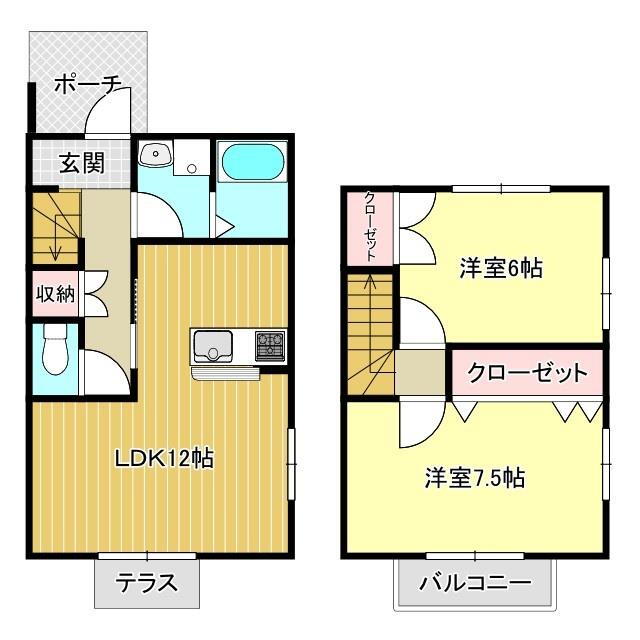 静岡県沼津市下香貫 2LDK アパート 賃貸物件詳細