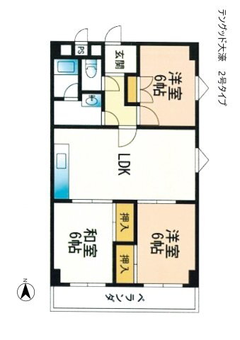 福岡県福岡市中央区今川１ 唐人町駅 3LDK マンション 賃貸物件詳細