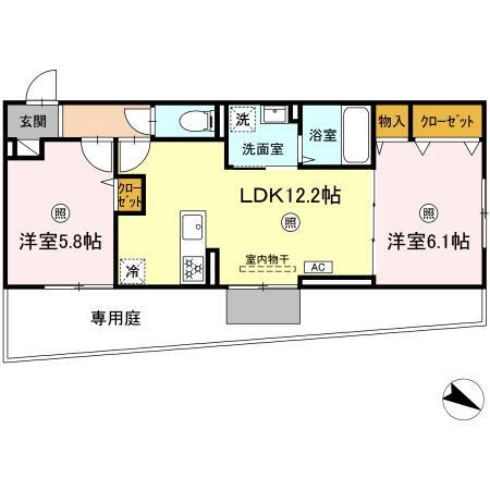 福岡県北九州市門司区大里東４ 小森江駅 2LDK アパート 賃貸物件詳細