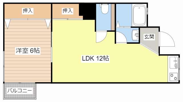 ミノベマンション 2階 1LDK 賃貸物件詳細