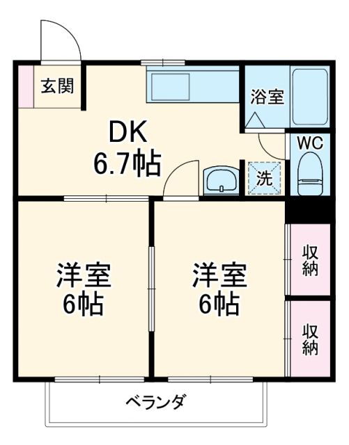 岐阜県岐阜市西中島２ 岐阜駅 2DK アパート 賃貸物件詳細