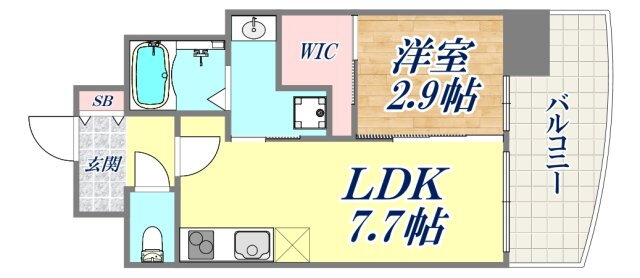 セレニテ神戸ミラクノール 8階 1DK 賃貸物件詳細