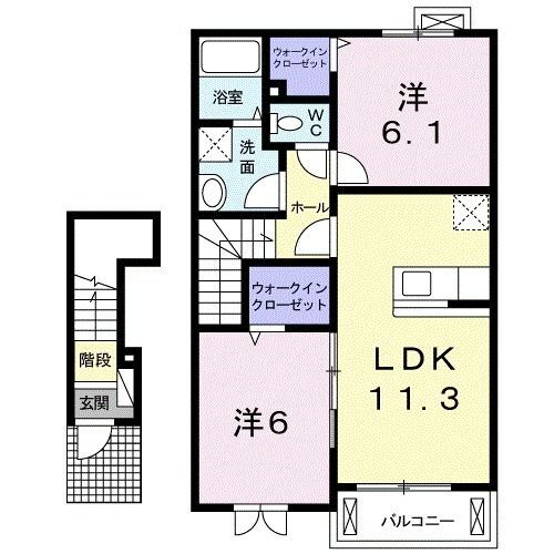 福島県白河市五番町川原 白河駅 2LDK アパート 賃貸物件詳細
