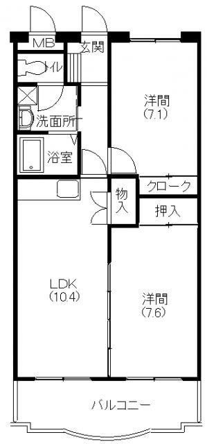静岡県浜松市中央区布橋３ 浜松駅 2LDK マンション 賃貸物件詳細