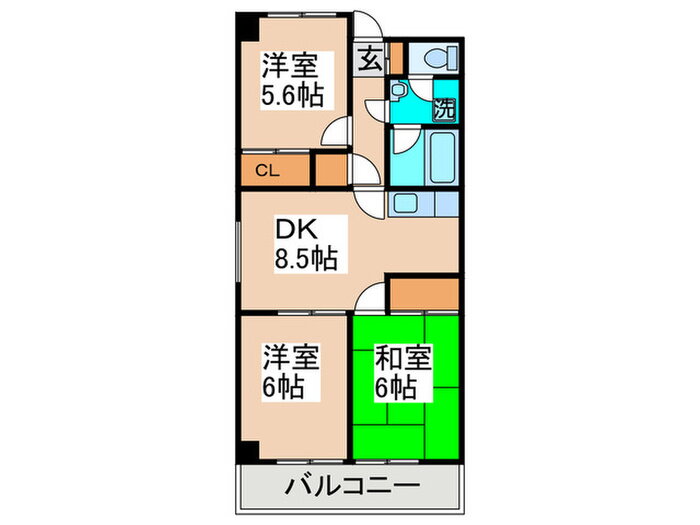 神奈川県川崎市宮前区小台１ 鷺沼駅 3DK マンション 賃貸物件詳細