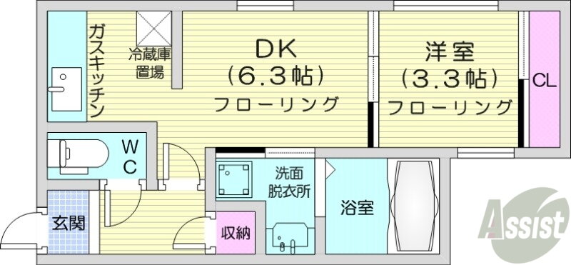 北海道札幌市中央区大通東６ バスセンター前駅 1DK マンション 賃貸物件詳細