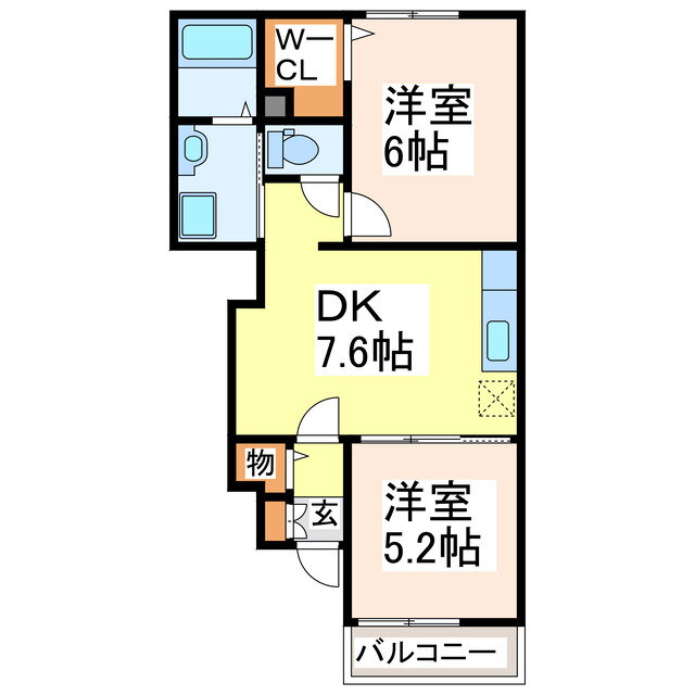 熊本県八代市古閑中町 2DK アパート 賃貸物件詳細