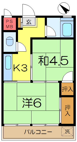 神奈川県横浜市磯子区栗木２ 洋光台駅 2K マンション 賃貸物件詳細