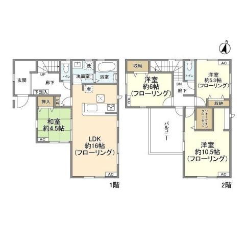 千葉県野田市大殿井 梅郷駅 4LDK 一戸建て 賃貸物件詳細