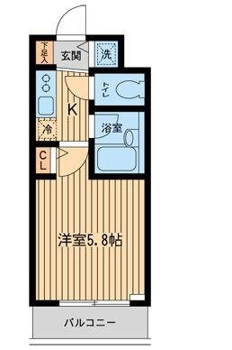 ザ・パーククロス市ヶ谷 2階 1K 賃貸物件詳細