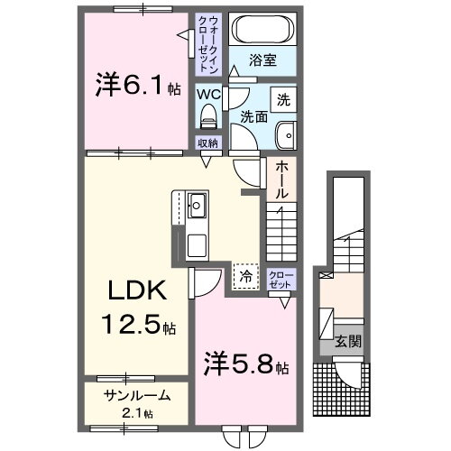 島根県大田市大田町大田 大田市駅 2LDK アパート 賃貸物件詳細