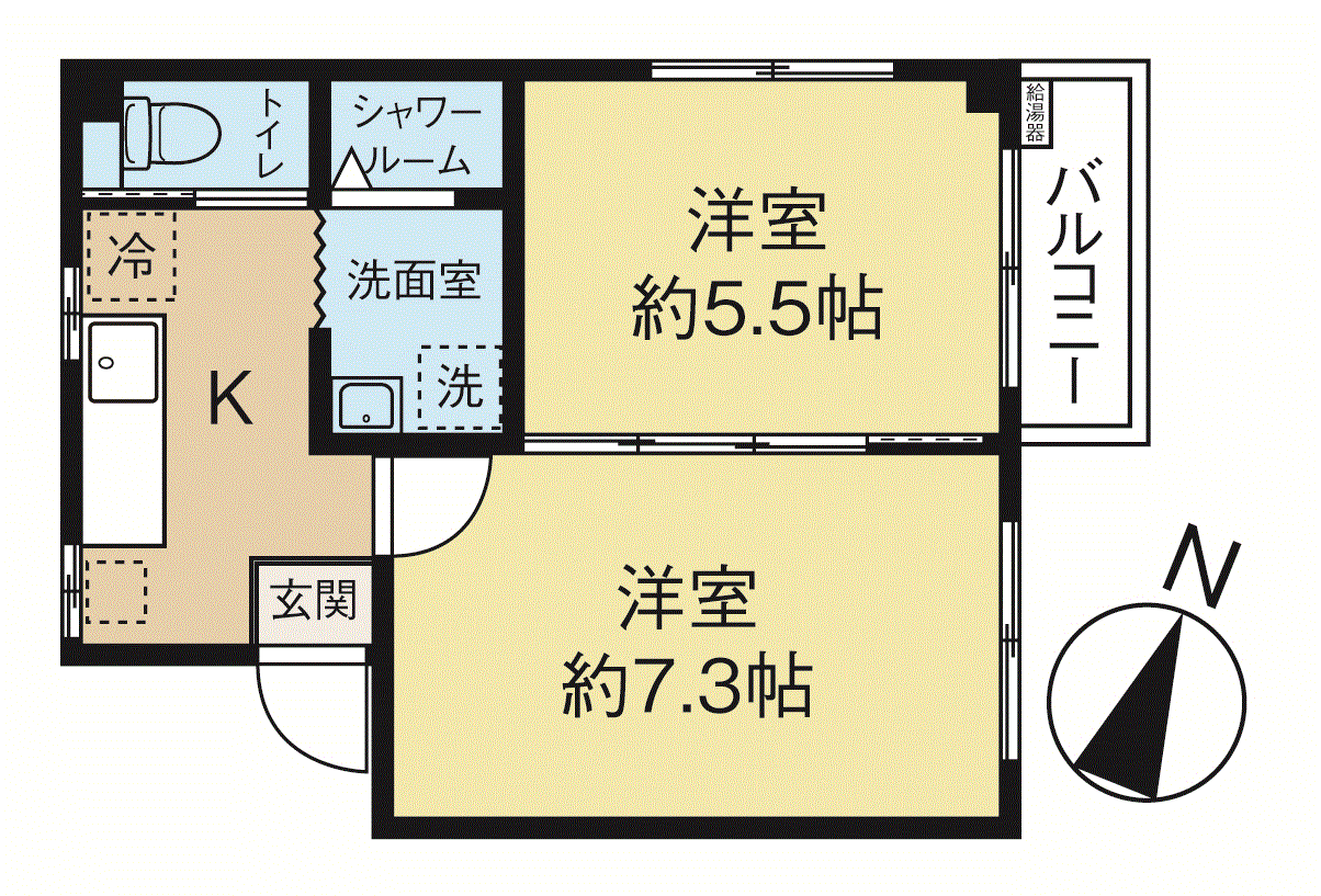 東京都北区西ケ原３ 西ケ原駅 2K マンション 賃貸物件詳細