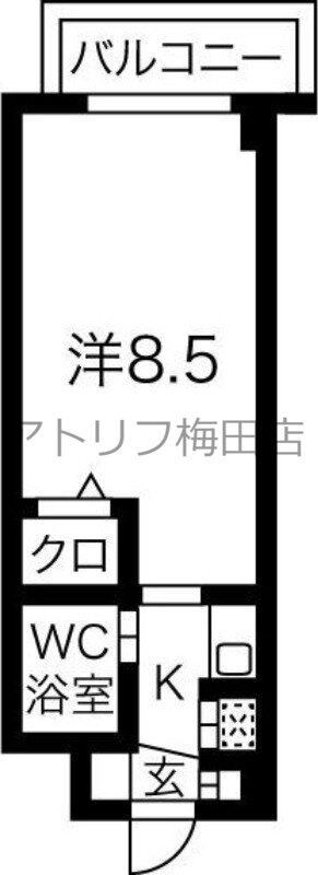 大阪府大阪市福島区福島３ 新福島駅 1K マンション 賃貸物件詳細