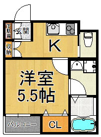 兵庫県尼崎市崇徳院２ 尼崎センタープール前駅 1K アパート 賃貸物件詳細