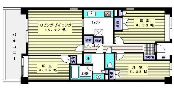 東京都大田区鵜の木１ 鵜の木駅 3LDK マンション 賃貸物件詳細