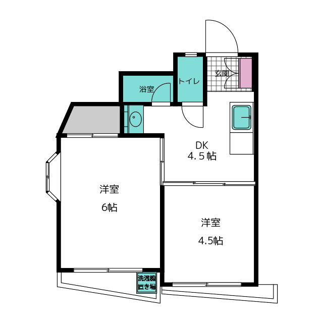 東京都府中市白糸台１ 白糸台駅 2DK マンション 賃貸物件詳細