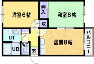 北海道札幌市厚別区厚別南２ ひばりが丘駅 2DK マンション 賃貸物件詳細