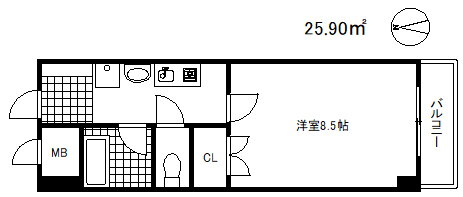 兵庫県神戸市灘区琵琶町２ 六甲道駅 1K マンション 賃貸物件詳細