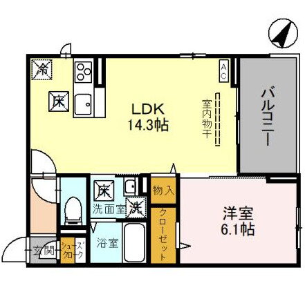 埼玉県蕨市錦町６ 北戸田駅 1LDK アパート 賃貸物件詳細
