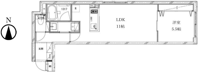 プラウ　レーヴ　富小路 3階 1LDK 賃貸物件詳細