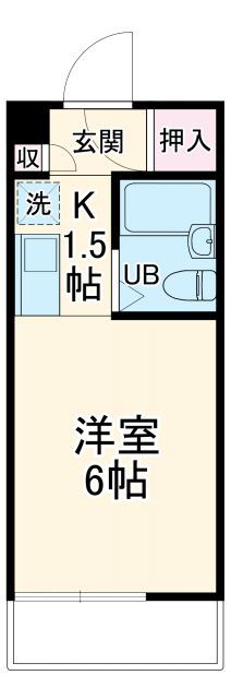 イングルサイド 2階 ワンルーム 賃貸物件詳細