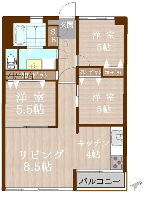 東京都品川区南大井６ 大森駅 3LDK マンション 賃貸物件詳細