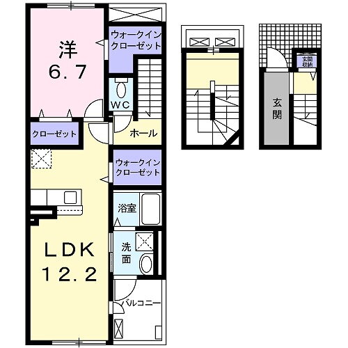 兵庫県明石市二見町西二見 土山駅 1LDK アパート 賃貸物件詳細