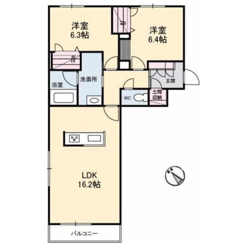 岡山県倉敷市酒津 球場前駅 2LDK アパート 賃貸物件詳細