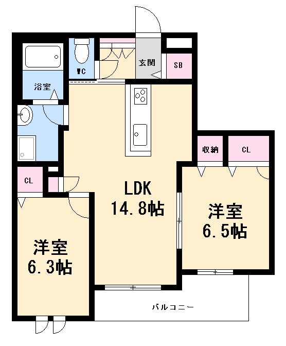 広島県広島市西区井口５ 修大協創中高前駅 2LDK マンション 賃貸物件詳細