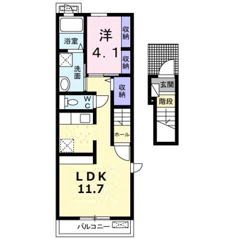 福岡県福岡市西区拾六町２ 姪浜駅 1LDK アパート 賃貸物件詳細