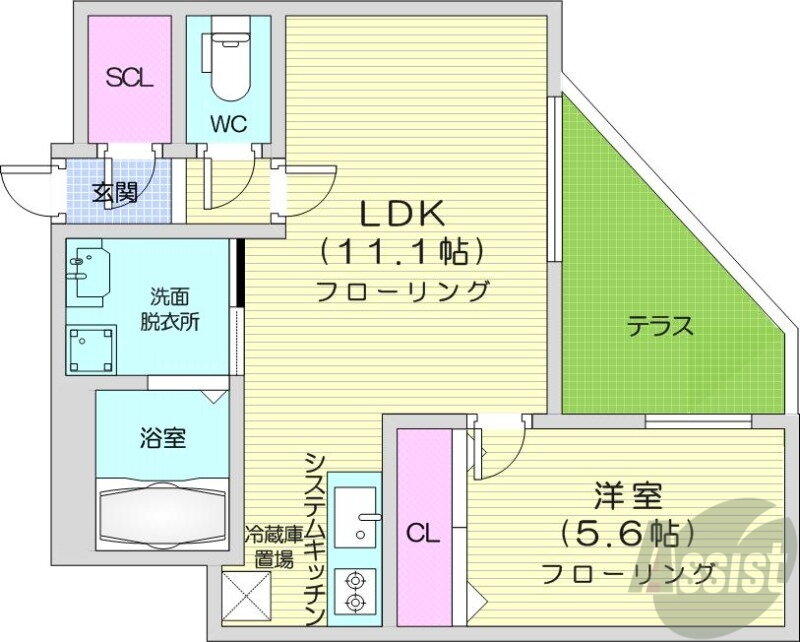 北海道札幌市豊平区美園九条７ 美園駅 1LDK マンション 賃貸物件詳細