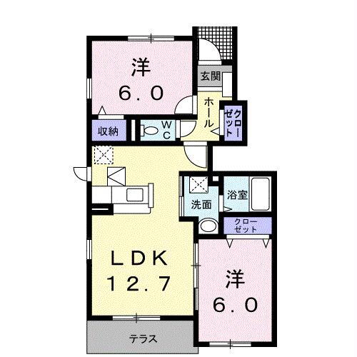 愛知県豊川市八幡町黒仏 国府駅 2LDK アパート 賃貸物件詳細