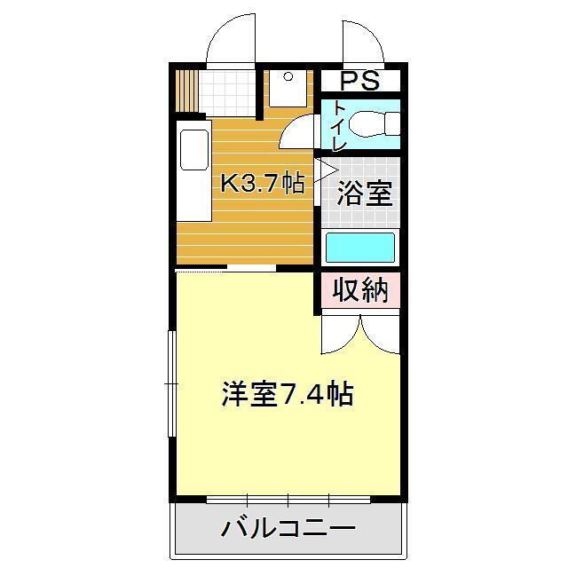 山口県萩市大字土原 東萩駅 1K アパート 賃貸物件詳細