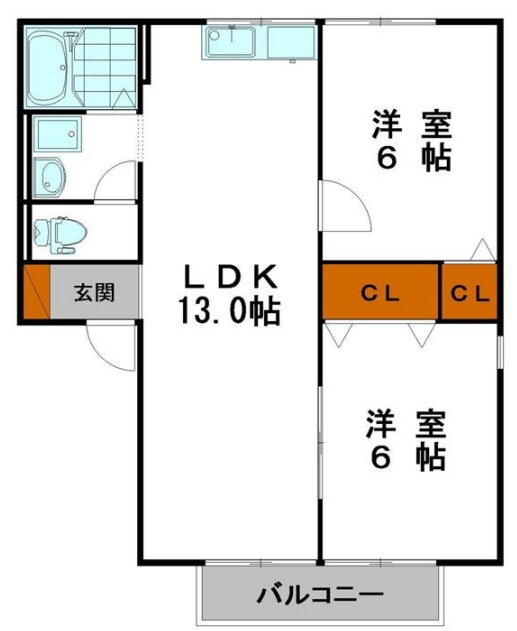 兵庫県姫路市飾磨区中野田２ 亀山駅 2LDK アパート 賃貸物件詳細