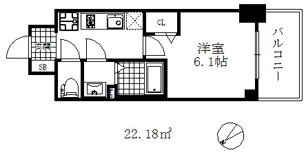 兵庫県神戸市兵庫区大開通３ 新開地駅 1K マンション 賃貸物件詳細