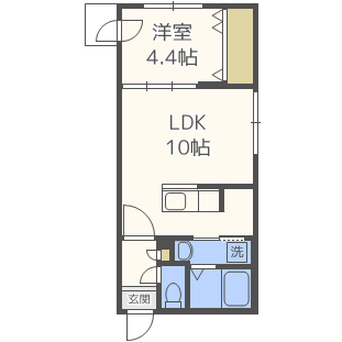 北海道札幌市西区山の手一条９ 西２８丁目駅 1LDK マンション 賃貸物件詳細