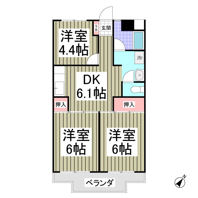 埼玉県さいたま市北区東大成町１ 大宮駅 3DK マンション 賃貸物件詳細