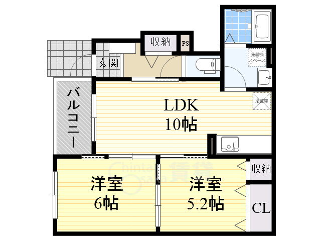 大阪府茨木市上野町 茨木駅 2LDK アパート 賃貸物件詳細