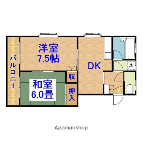 千葉県茂原市六ツ野 茂原駅 2DK アパート 賃貸物件詳細