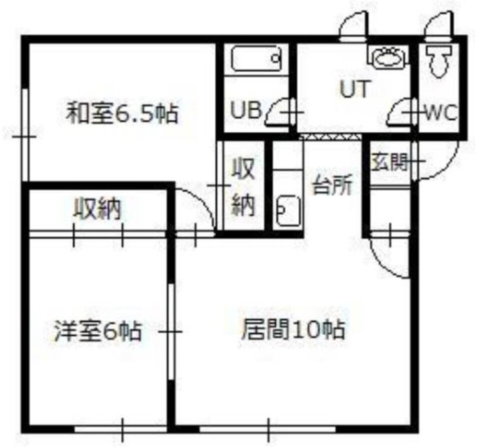 南ウイング 2階 2LDK 賃貸物件詳細