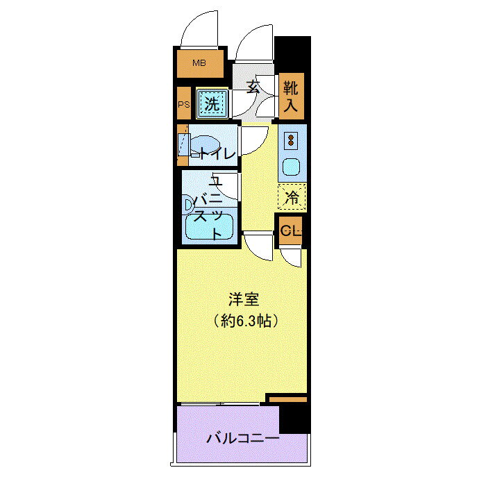 東京都港区芝浦２ 田町駅 1K マンション 賃貸物件詳細