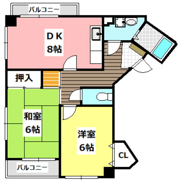 大阪府茨木市水尾２ 茨木市駅 2DK マンション 賃貸物件詳細