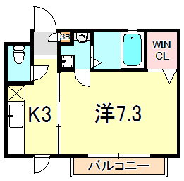 コンフォート・ヴィラ 1階 1K 賃貸物件詳細