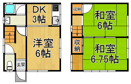 兵庫県川西市加茂３ 雲雀丘花屋敷駅 3DK 一戸建て 賃貸物件詳細