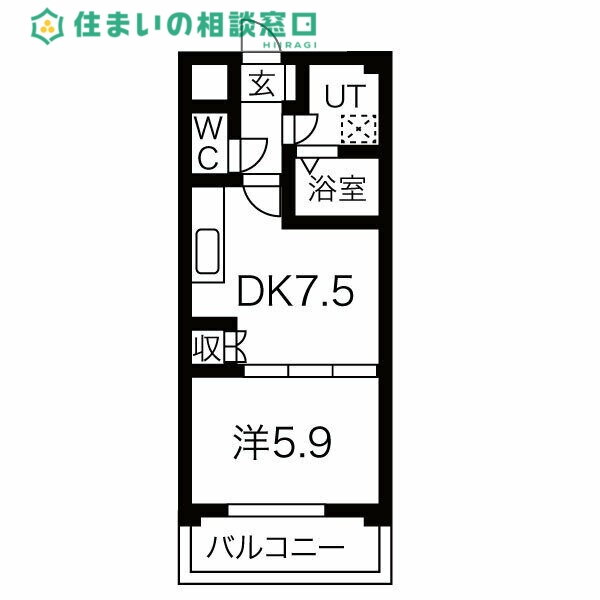 愛知県岡崎市栄町４ 男川駅 1DK マンション 賃貸物件詳細