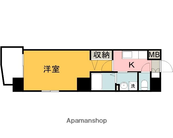 広島県広島市中区上八丁堀 家庭裁判所前駅 1K マンション 賃貸物件詳細