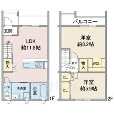 プリマヴェーラ白鳳 1階 2LDK 賃貸物件詳細