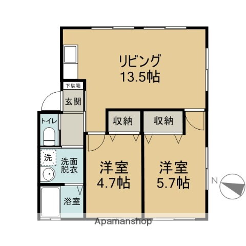 サファイア 1階 2LDK 賃貸物件詳細
