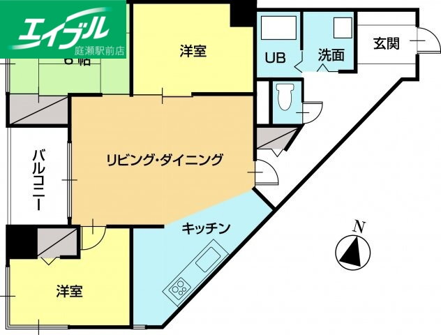 岡山県岡山市南区東畦 妹尾駅 2LDK マンション 賃貸物件詳細