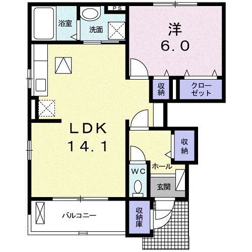 埼玉県所沢市大字中富 所沢駅 1LDK アパート 賃貸物件詳細